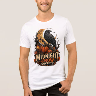 Camiseta Sociedade do Corvo da Meia-Noite Halloween Gótico