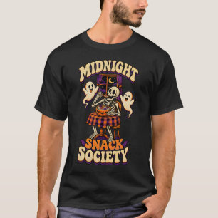 Camiseta Sociedade do Lanche da Meia-Noite Esqueleto Engraç