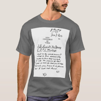 Camiseta Sociedade dos Poetas mortos cinco séculos de negro