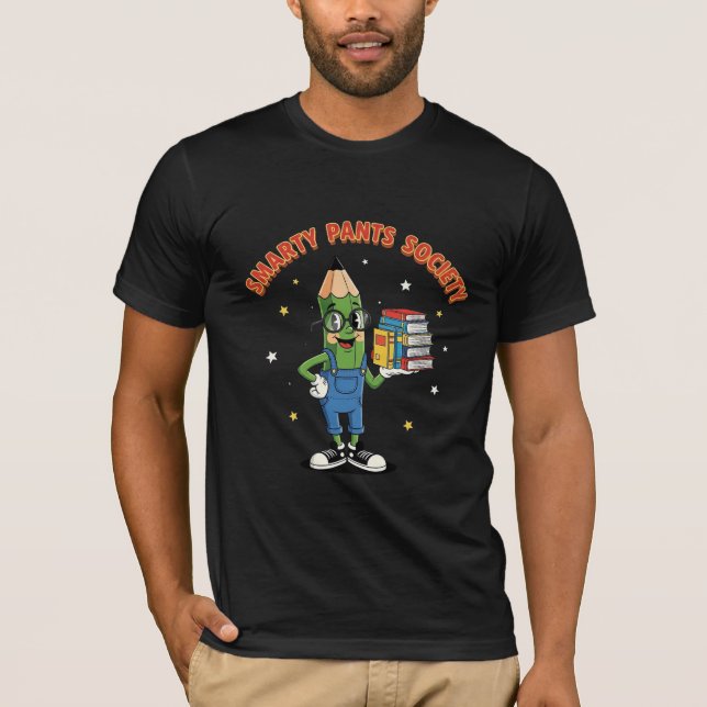 Camiseta Sociedade Smarty Pants Lápis Retro (Frente)