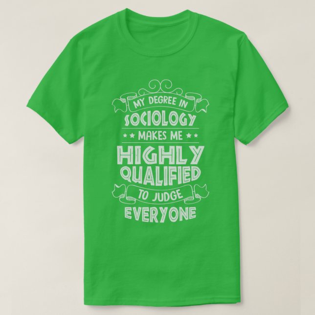 Camiseta Sociologia Social Science Sociologista Gift (Frente do Design)