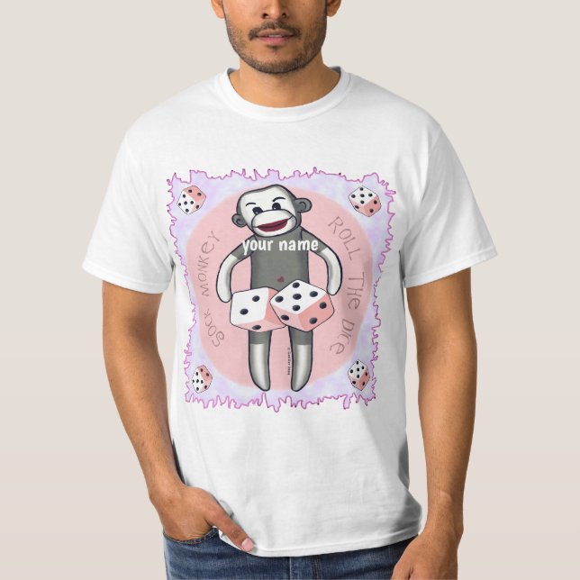 Camiseta Sock Monkey Dice (Frente)