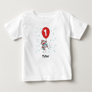 Camiseta Sock Monkey First Birthday Baby T Shirt