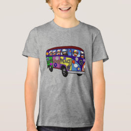 Camiseta Sock Monkey Peace Bus