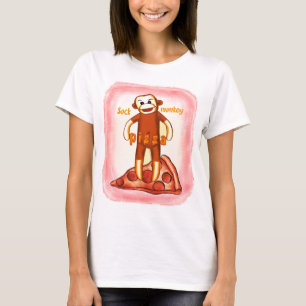 Camiseta Sock Monkey Pizza