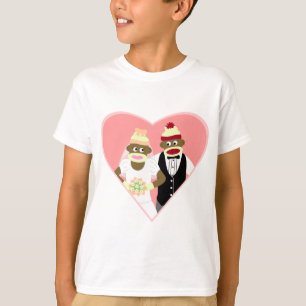 Camiseta Sock Monkey Wedding