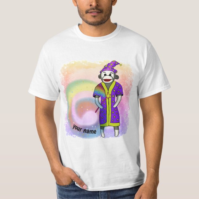 Camiseta Sock Monkey Wizard (Frente)