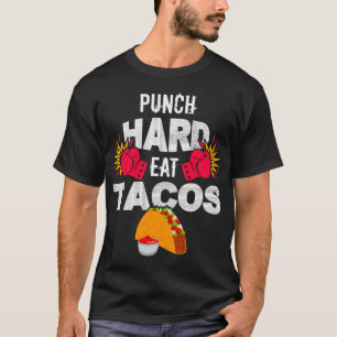 Camiseta Soco Forte Coma Tacos Boxe Kickboxing Kickboxer T