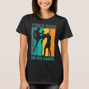 Camiseta Soco Forte E Chute Mais Forte Para Um Kickboxer Ki