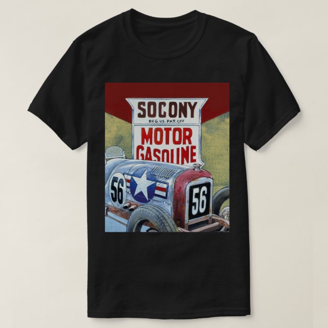 Camiseta Socony Motor Gasolina Graphic (Frente do Design)