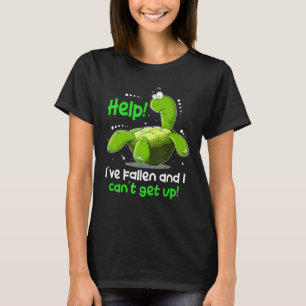 Camiseta Socorro! Eu caí e não consigo levantar Tartaruga E