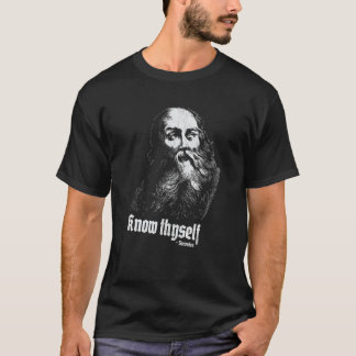 Camiseta Sócrates Autoconhecimento Citação Conhece-Se Grega