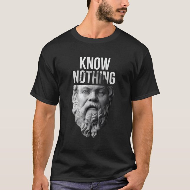 Camiseta Sócrates Não Sabe Nada Do Oráculo De Delphi (Frente)