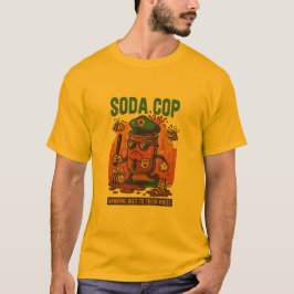 Camiseta Soda Cop Fizz Force – Divertido Retro