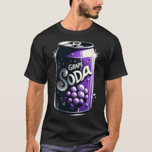 Camiseta Soda De Uva, Na moda De Impressão E Vibrante