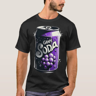 Camiseta Soda De Uva, Na moda De Impressão E Vibrante