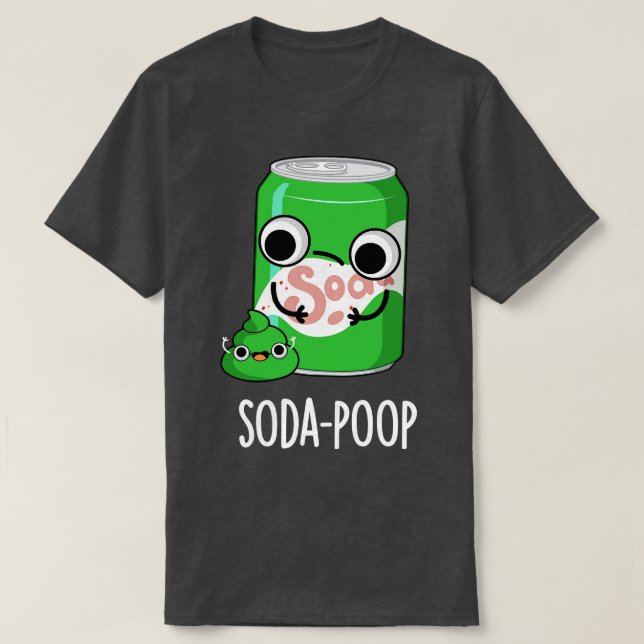Camiseta Soda Poop Engraçado Bebida Arma (Frente do Design)