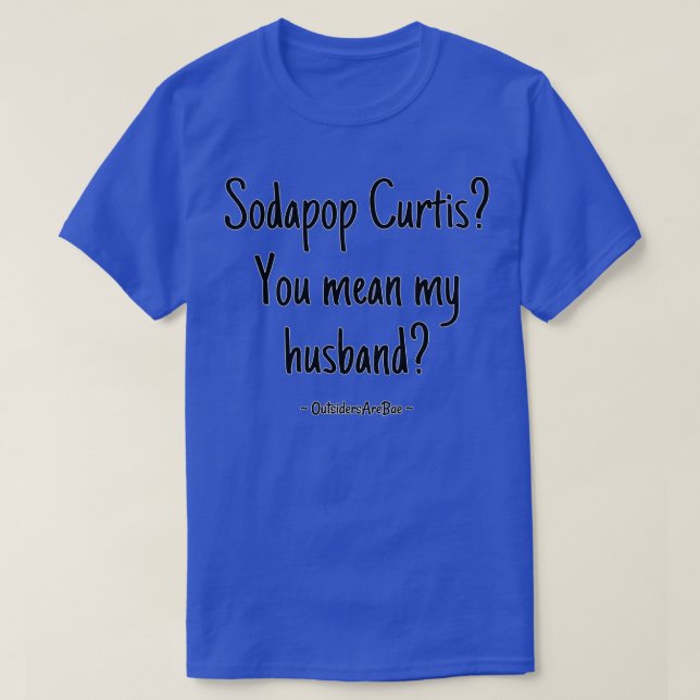 Camiseta sodapop curtis marido (Frente do Design)
