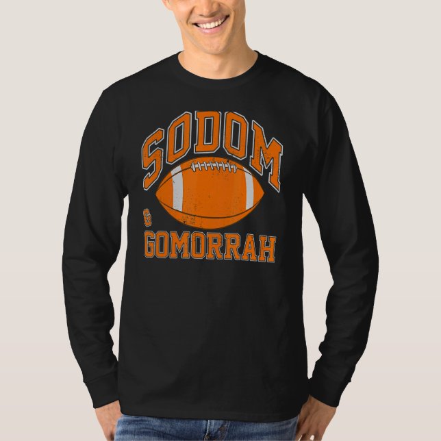 Camiseta Sodom & Gomorrah Mock, Futebol em apuros (Frente)