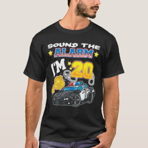 Camiseta Soe o alarme que tenho 20 policiais 20 de nascimen