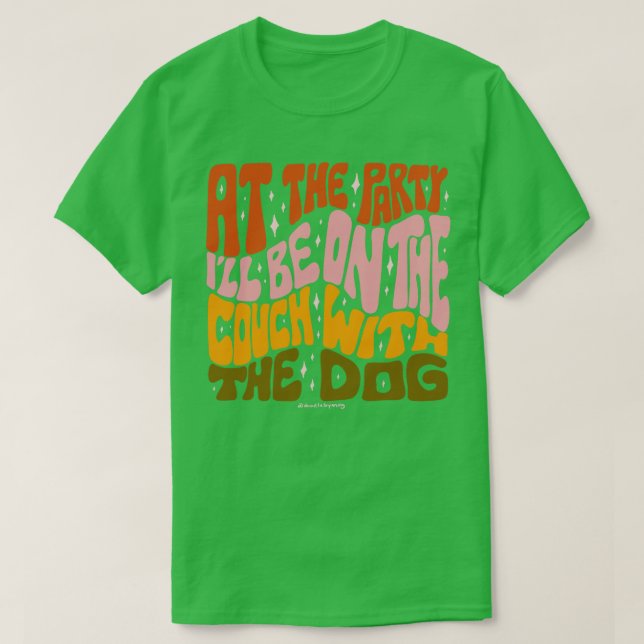 Camiseta Sofá com o Cão (Frente do Design)