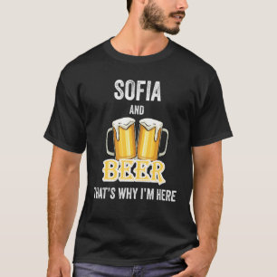 Camiseta Sofia e Beer é por isso que estou aqui