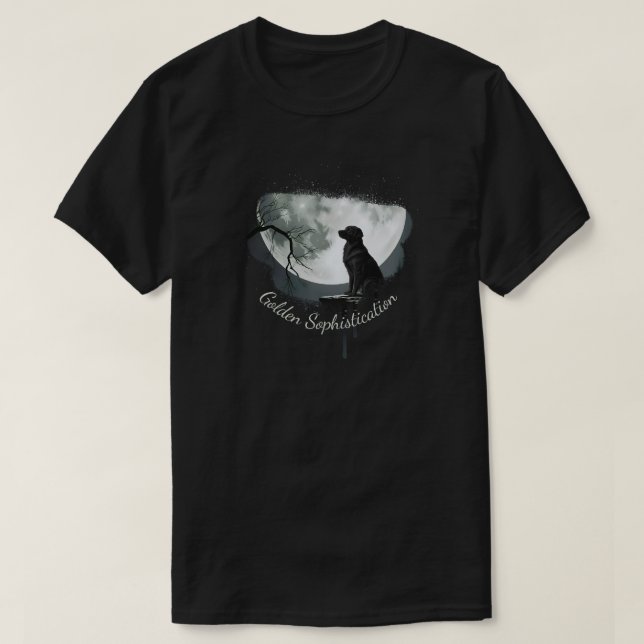 Camiseta Sofisticação do Golden Retriever (Frente do Design)