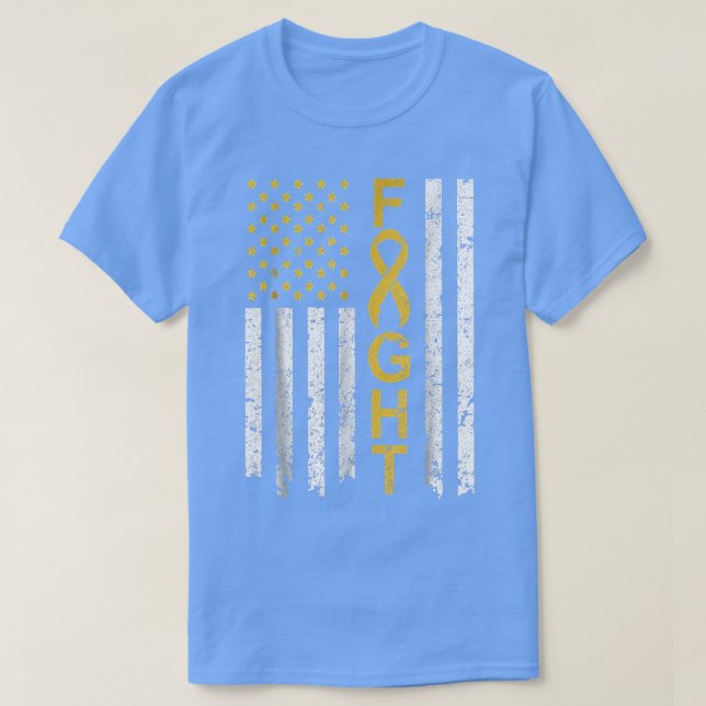 Camiseta Sofrendo a Criança: Combater a Consciência do Canc (Frente do Design)