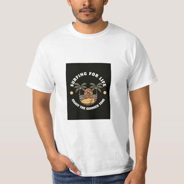 Camiseta sofrendo a vida desfrute da sua hora de verão (Frente)
