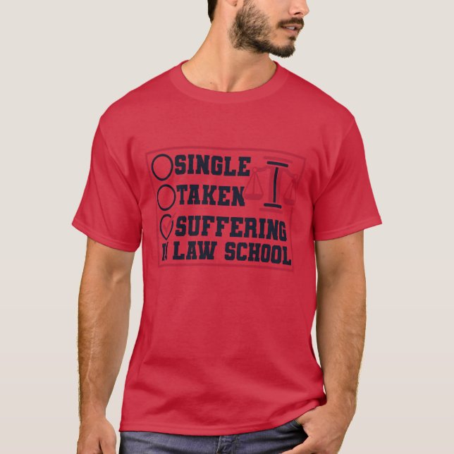 Camiseta Sofrimento Único na Escola de Direito Amigos da Es (Frente)