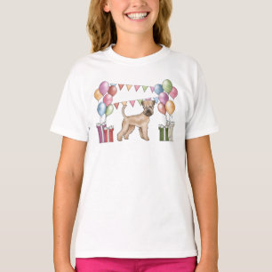 Camiseta Soft-Coated Wheaten Terrier Cores Pastéis Aniversá