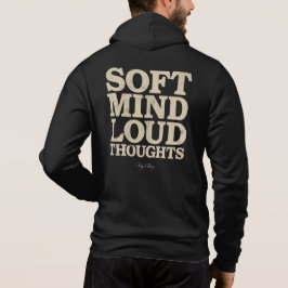 Camiseta Soft Mind Loud Thoughts Minimalist Vintage