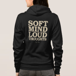 Camiseta Soft Mind Loud Thoughts Minimalist Vintage