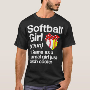 Camiseta Softba Definição De Rapariga Sassy Esportes Funny