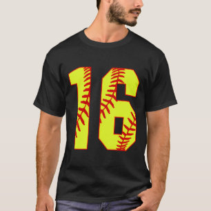 Camiseta Softball 16 Fast Pitch Love Softball Mãe Favorita