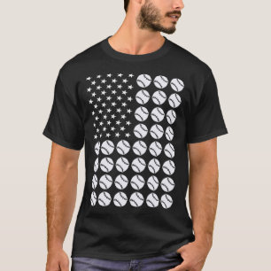 Camiseta Softball 1 da bandeira dos Estados Unidos