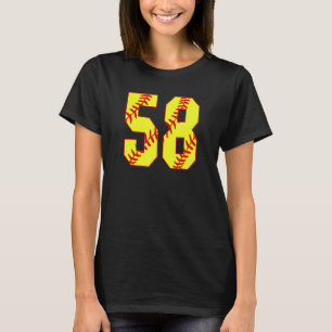 Camiseta Softball 58 Fast Pitch Love Softball Mãe Favorita