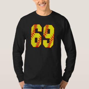 Camiseta Softball 69 Fast Pitch Love Softball Mãe Favorita