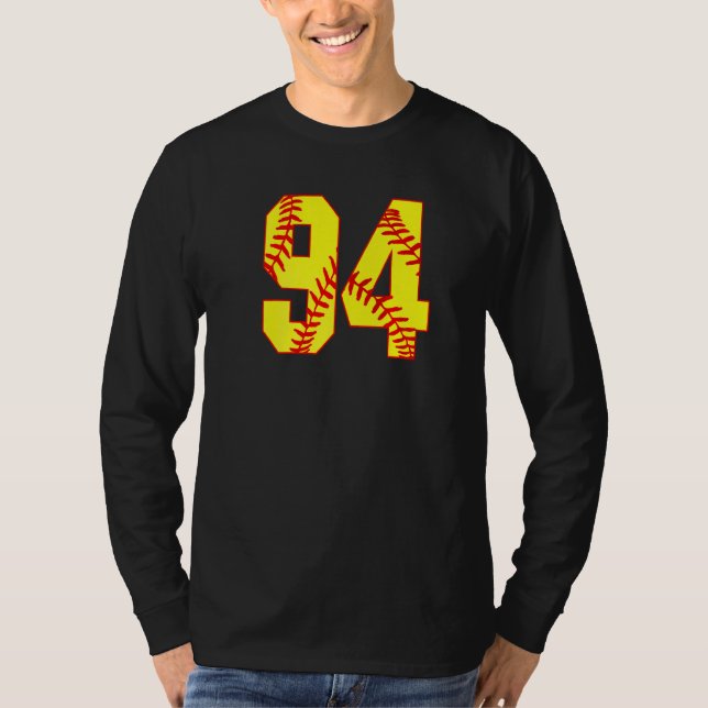 Camiseta Softball 94 Fast Pitch Love Softball Mãe Favorita (Frente)