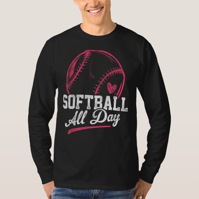 Camiseta Softball All Day Softball Game Spo (Frente)