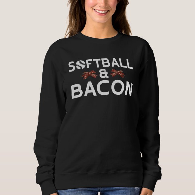 Camiseta Softball and Bacon   Softball (Frente)