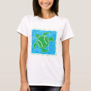 Camiseta Softball da praia da tartaruga