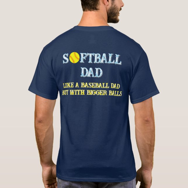 Camiseta Softball Dad Shirt (Verso)