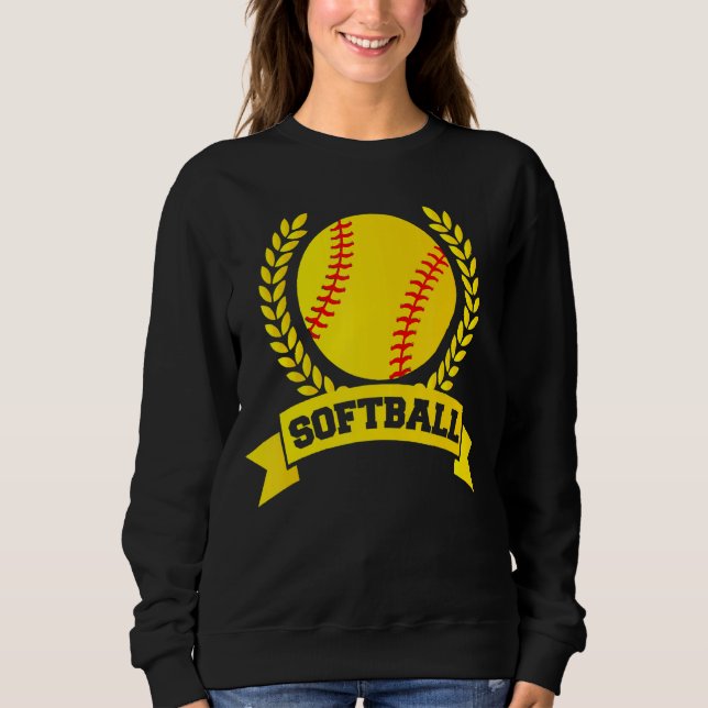 Camiseta Softball De Amor Para Meninas Adolescentes E Mulhe (Frente)