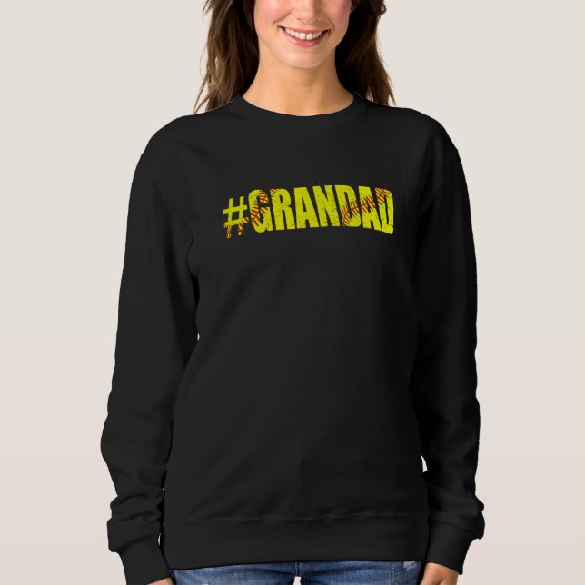 Camiseta Softball de softball de Dia de os pais retrorado (Frente)