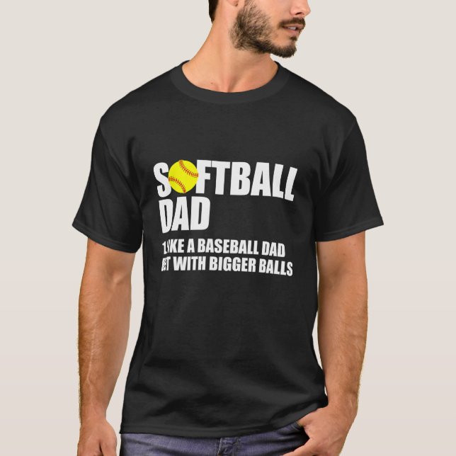 Camiseta Softball Definição de Pai Engraçada (Frente)