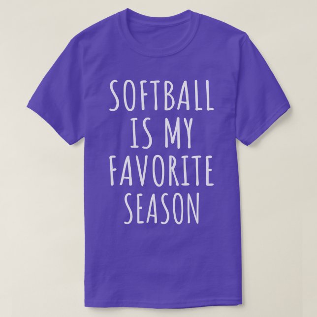 Camiseta Softball É Minha Época Favorita (Frente do Design)