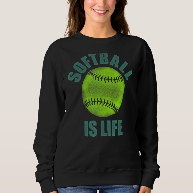 Camiseta Softball é o software de passo rápido da vida mais (Frente)