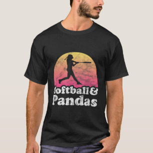 Camiseta Softball E Pandas Ou Panda