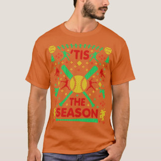 Camiseta Softball Engraçado Este é o suor feio de Natal